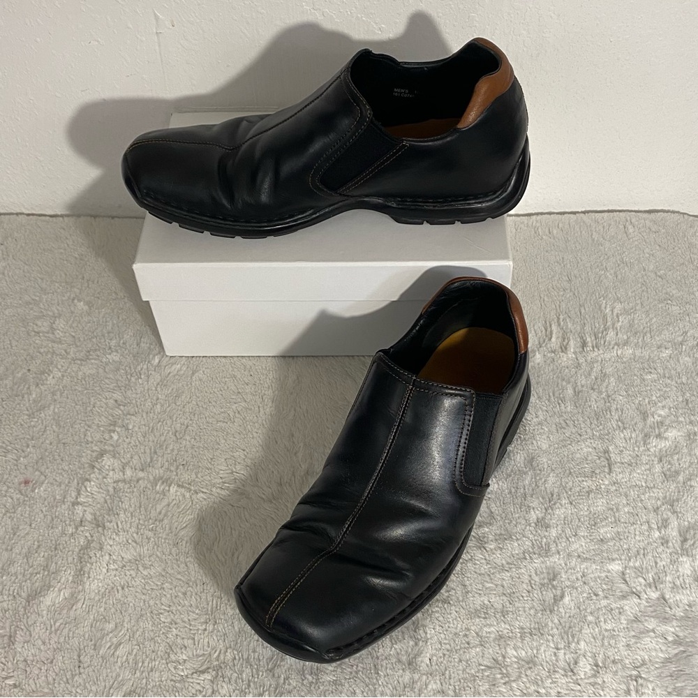 Cole Haan Zeno Black Leather Slip On Loafers Men’s Size 10.5 M